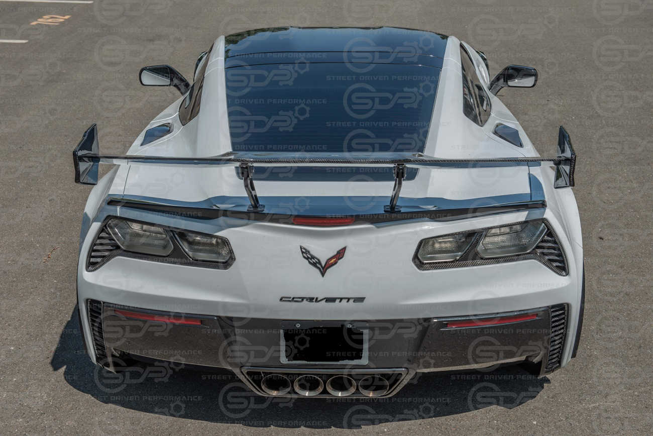 2014-2017 Corvette C7 | Z06 Factory Style CARBON FIBER Rear Diffuser Vents (Pair)
